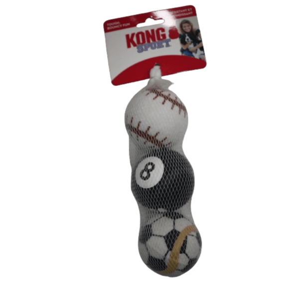 Kong Sport Balls 3 Pack Dog Toy X-Small Assorted